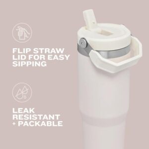 Stanley IceFlow 2.0 Flip Straw Tumbler with Handle – 30 oz Leak-Resistant Hydrangea Water Bottle | BPA-Free Insulated Stainless Steel with Twist-On Lid & Flip-Up Straw